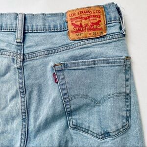 Vintage Levi's 514 Light Wash Denim Boyfriend Straight Leg Jeans Scandi